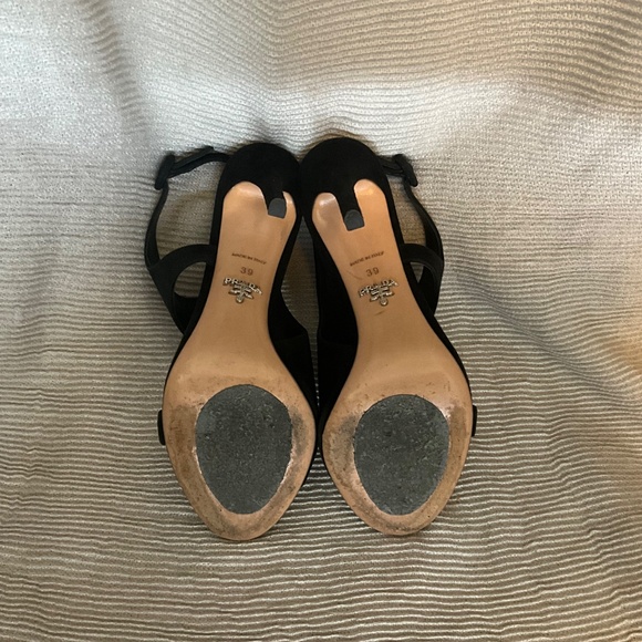 Prada strappy, sexy 4.5” suede heels - Picture 6 of 6